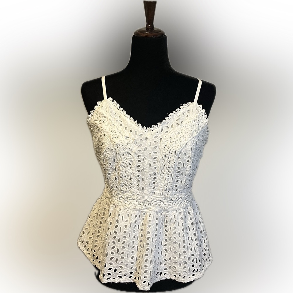 Joppa Elegant White Lace Camisole size L